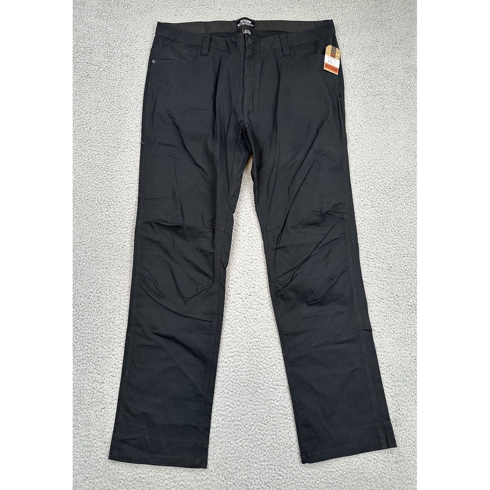 Off The Grid Trailblazer 2.0 Pants Men's 40x34 Black Canvas Straight Work NEW